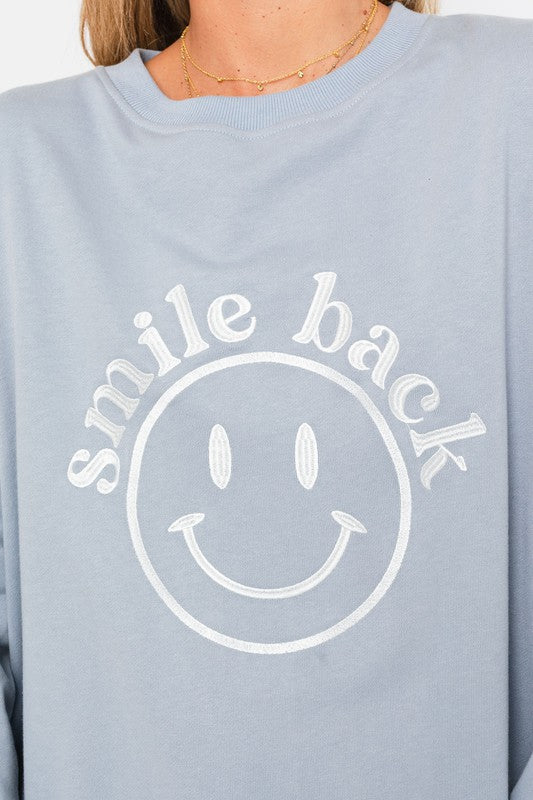 Smile Back Oversized Sweatshirt