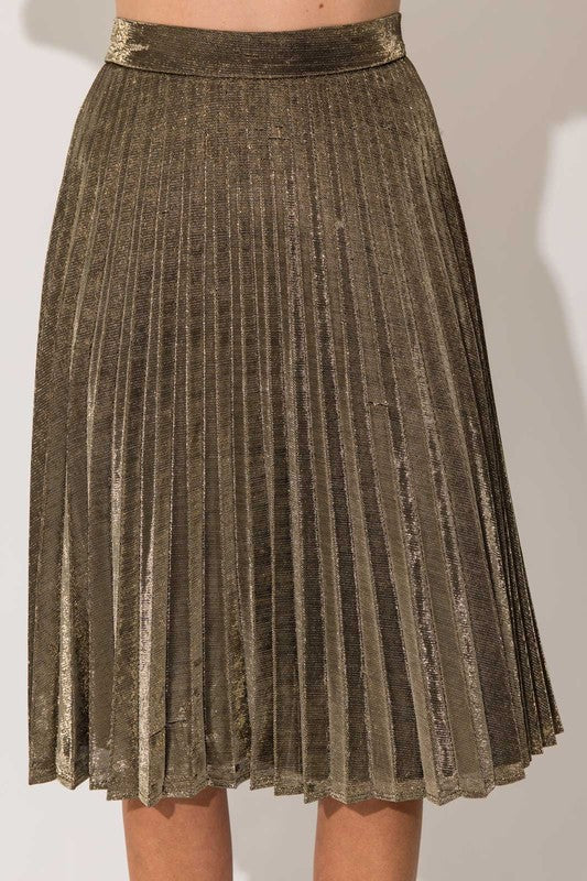 Lurex Midi Skirt