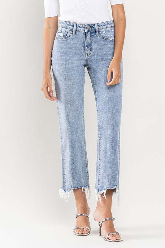 High Rise Distressed Jeans