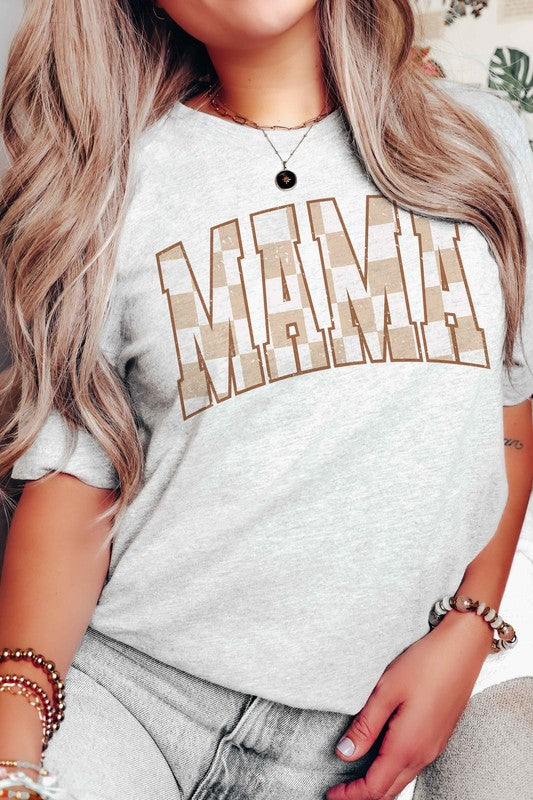 CHECKERED MAMA Graphic T-Shirt