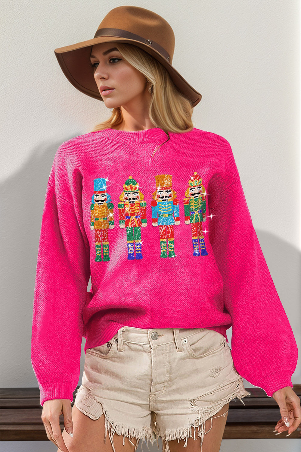 Sequin Nutcracker  Sweater